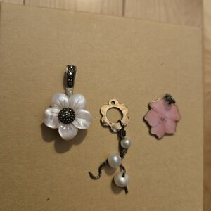 Vintage Pendant Bundle - Floral And Pearl